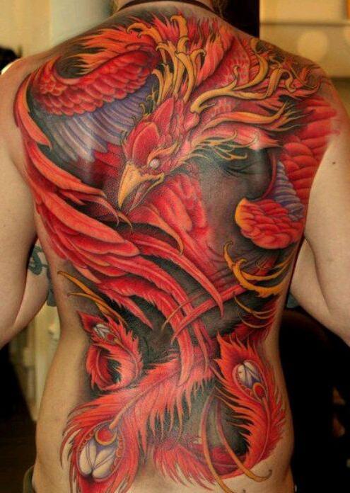 Tatuaż Phoenix dla dziewcząt