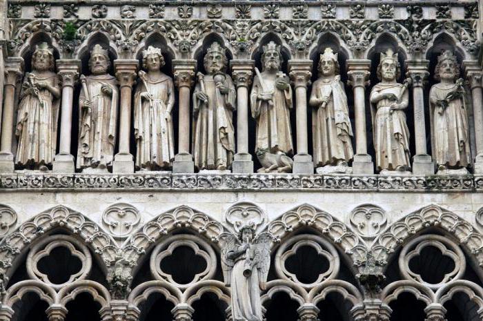 sochy katedrály v Amiens