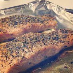 kalorij losos pražen v pečici