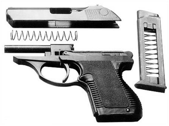 Samoblokujący pistolet PSM o niewielkich rozmiarach