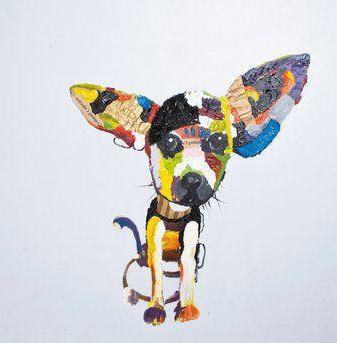 cane dipinto di plastilina