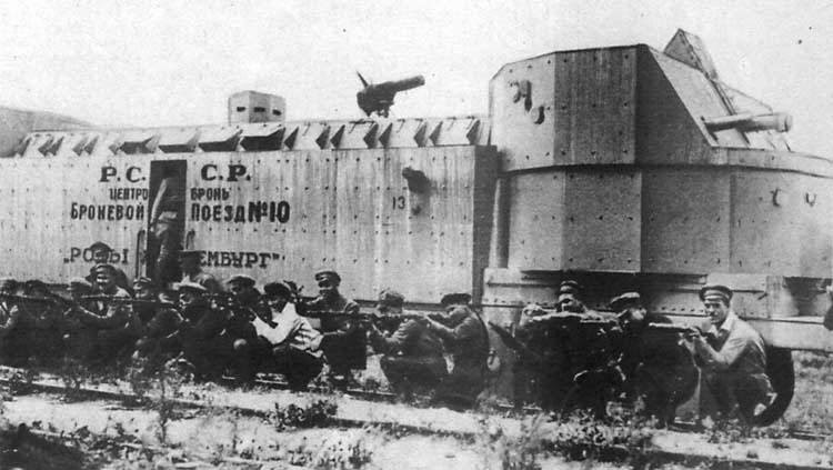 Treno corazzato durante la guerra civile