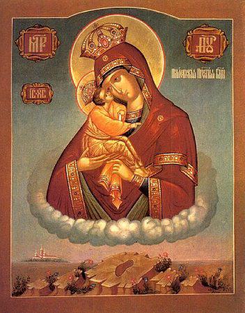 Ikona Božje matere Pochaev, fotografija