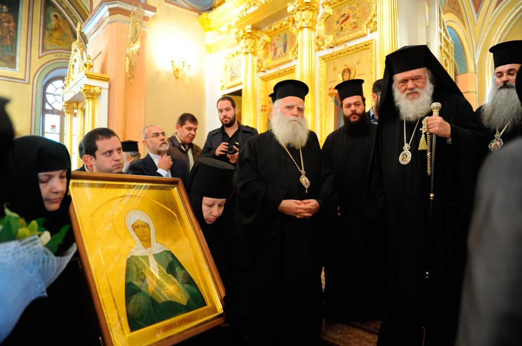 Návštěva řeckého duchovenstva