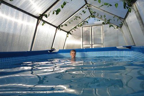bazén ve skleníku s vlastními rukama