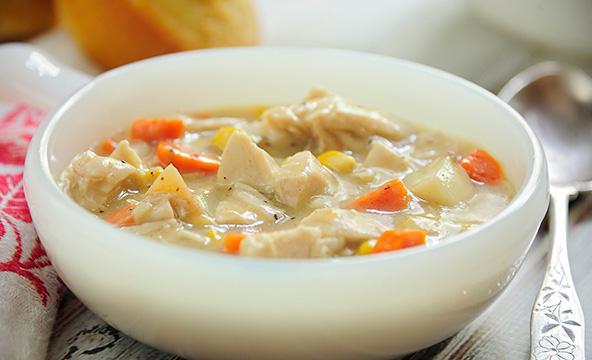 soup bramborový recept s masem
