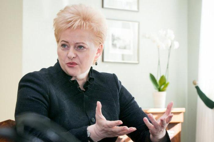 Presidente della Lituania Grybauskaite