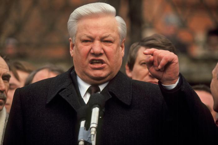 Yeltsin anni di regola