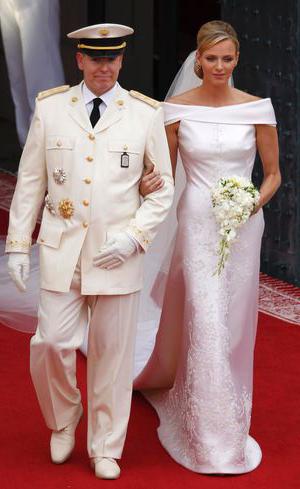 Принцът на Монако и принцеса Шарлин