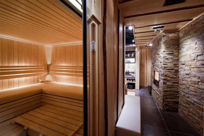 Sauna per gli ospiti da progetti in legno