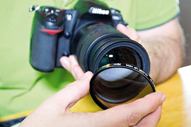 světelný filtr pro Canon objektiv