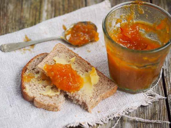 dýňový džem s oranžovou receptou