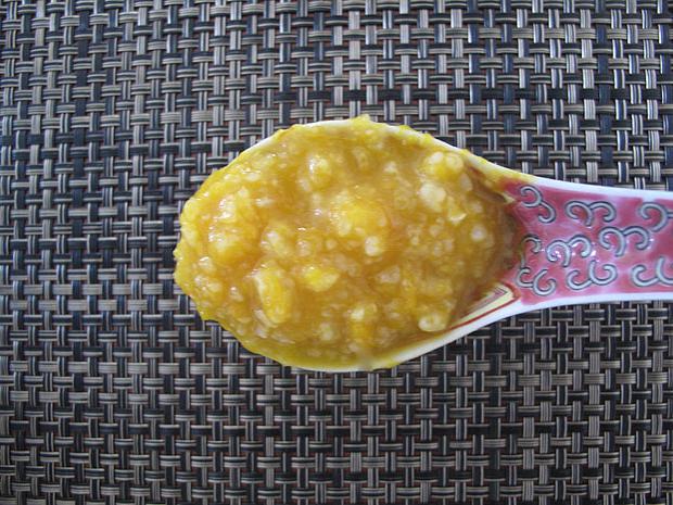 porridge di zucca con caloria di riso