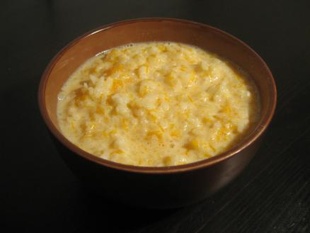 gustoso porridge di zucca con riso