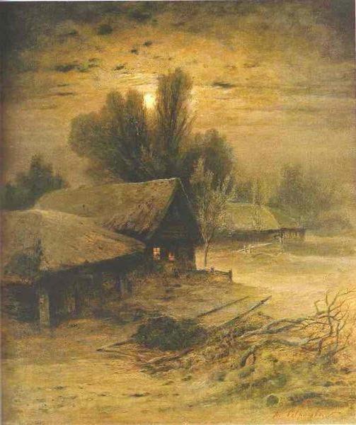 Зимната вечер на стихотворението на Пушкин