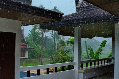 deževna sezona na Tajskem