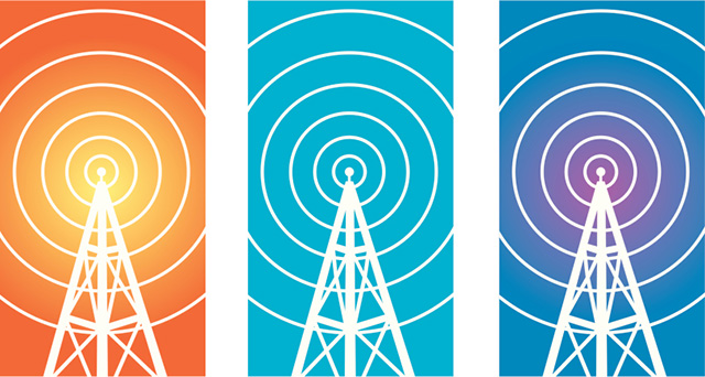 propagacja fal radiowych w różnych zakresach