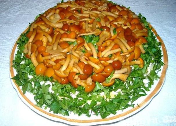 Salata od gljiva glade Korak po korak recept