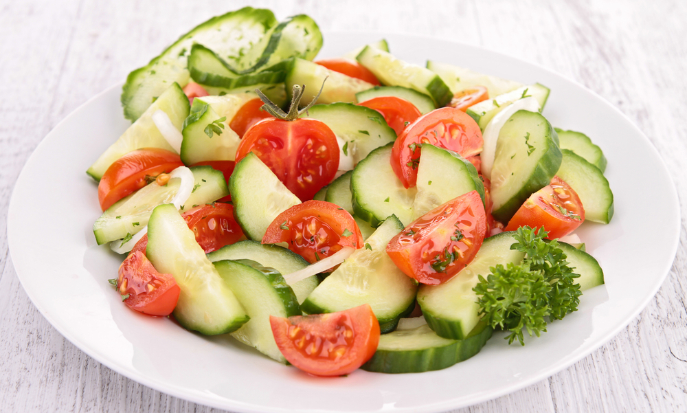 рецепта за зеленчукова салата с растително масло