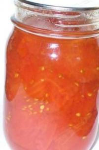 przepisać pomidory w ich własnym soku