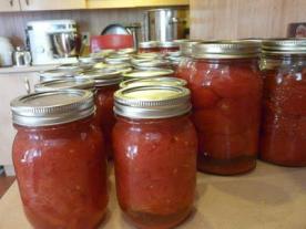 събиране на домати в собствен сок