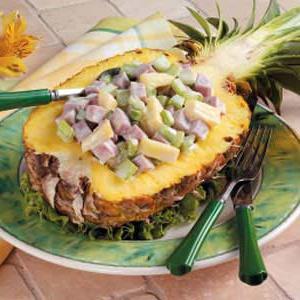 insalata con funghi e ananas