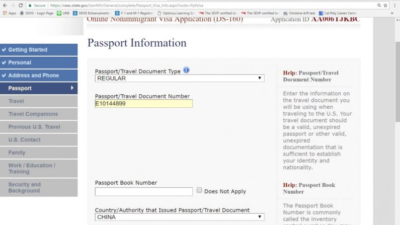 Informacije o potnih listih