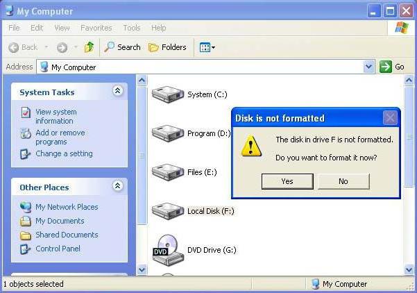 флаш устройството иска да форматирате как да възстановите данните