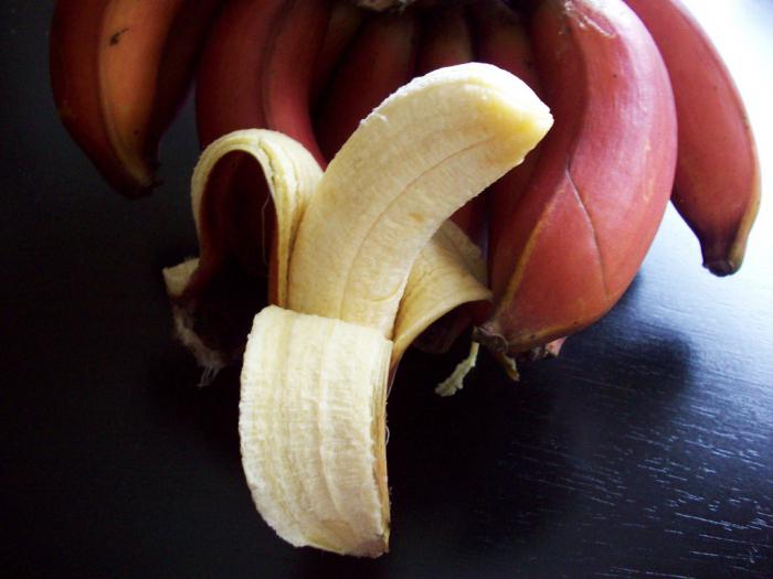 come mangiare banane rosse