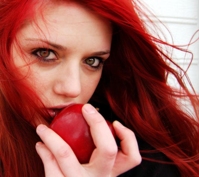 rdeča barva las