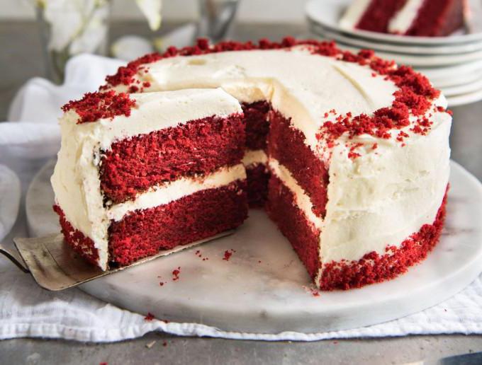 Спужва торта црвени баршун рецепт