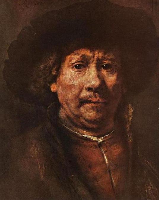 Rembrandtova malba autoportrét