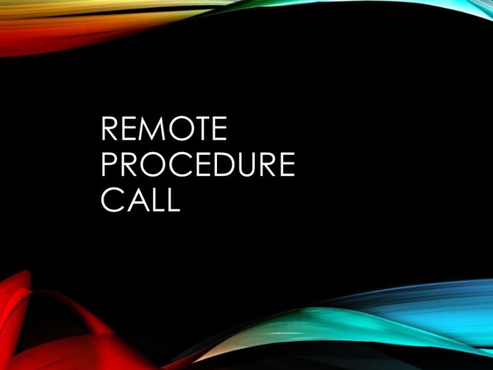 le procedure remote chiamano le procedure remote