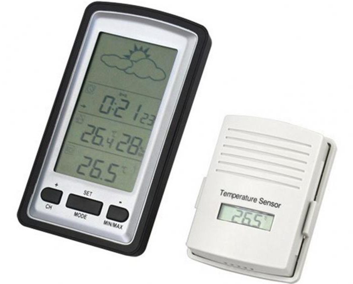 Термометър с безжичен сензор за дистанционно управление