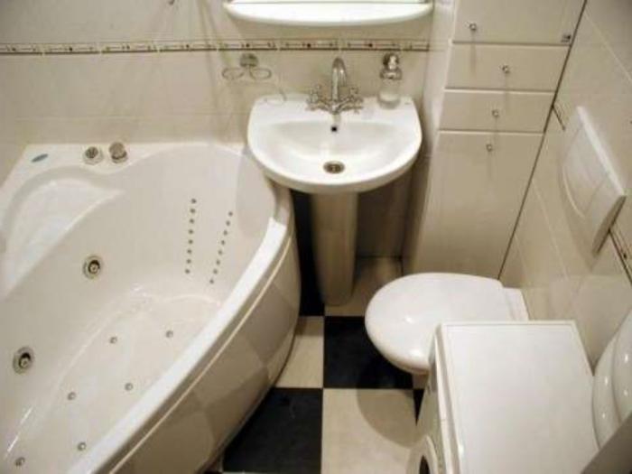 małe łazienki w Chruszczow