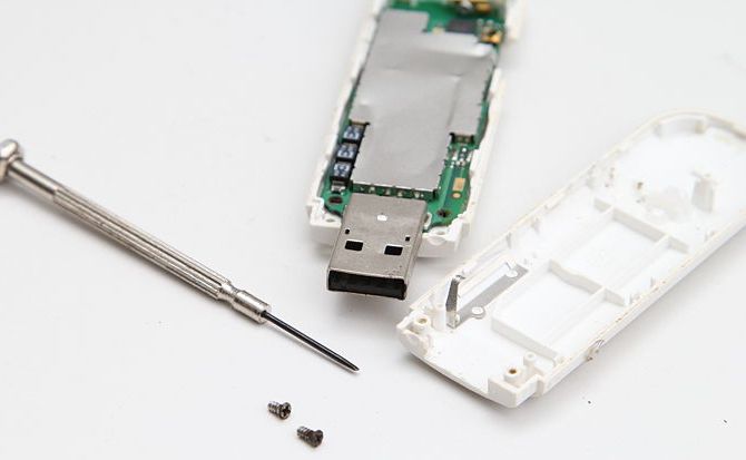 riparazione della chiavetta USB