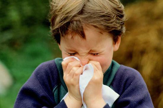 objawy nieżytu nosa u dzieci