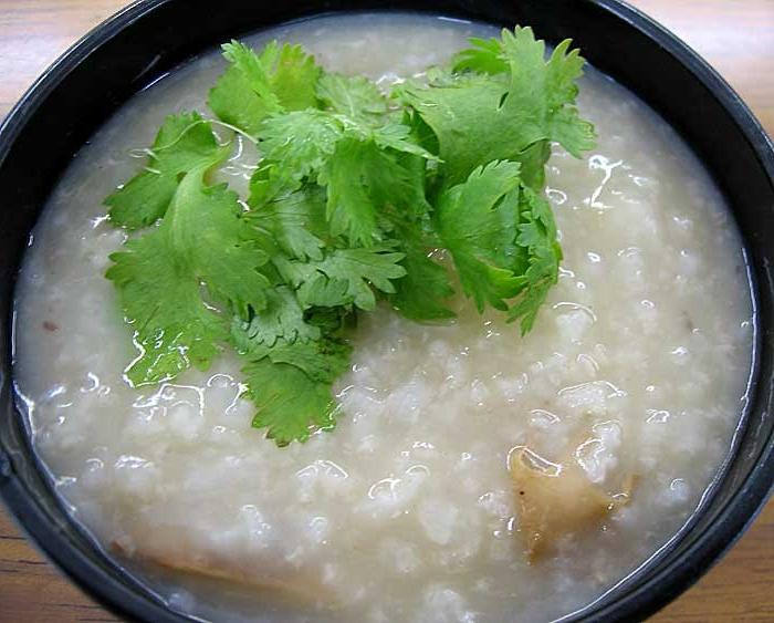 porridge di riso con carne