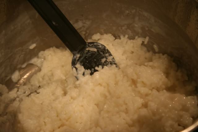 rýžové kaše na vodě v pomalém sporáku