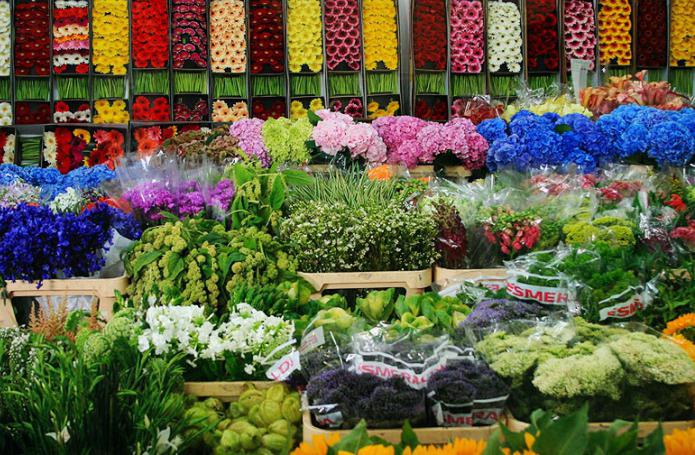 Пазар на цветя в Рига
