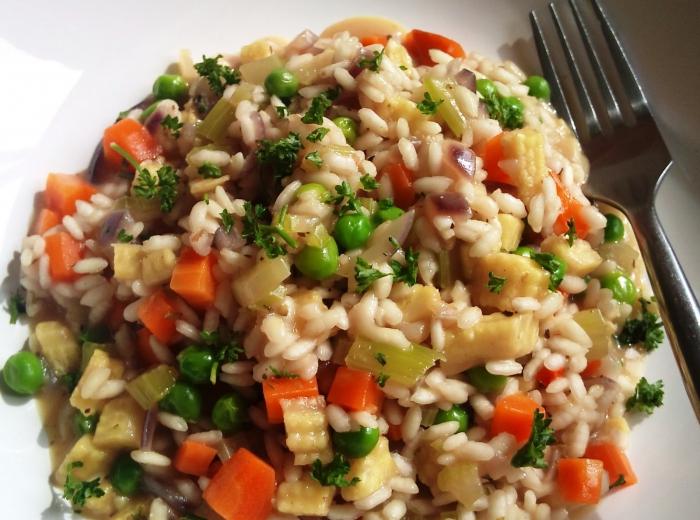 ricetta di risotto alle verdure