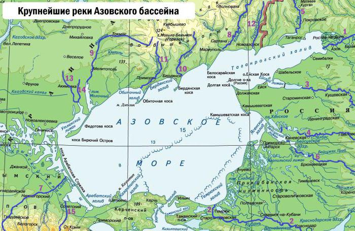 коя река се влива в Азовско море
