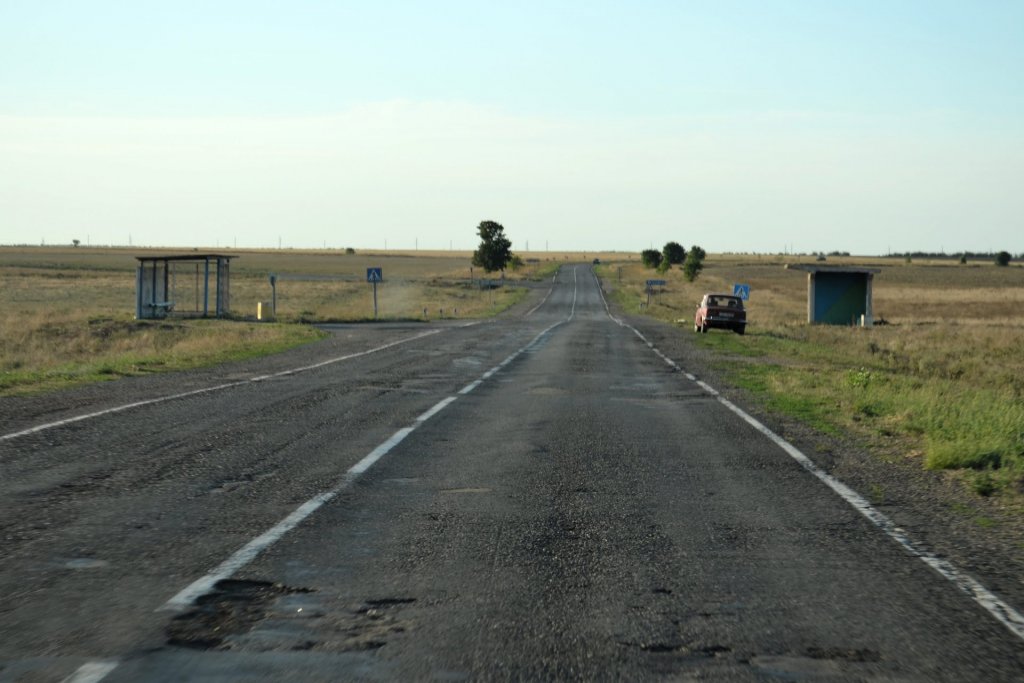 Špatný stav silnic začátkem roku 2014