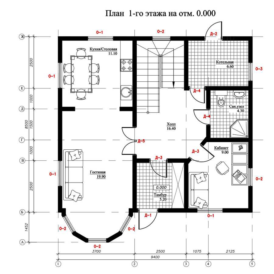 Plan domu drewnianego