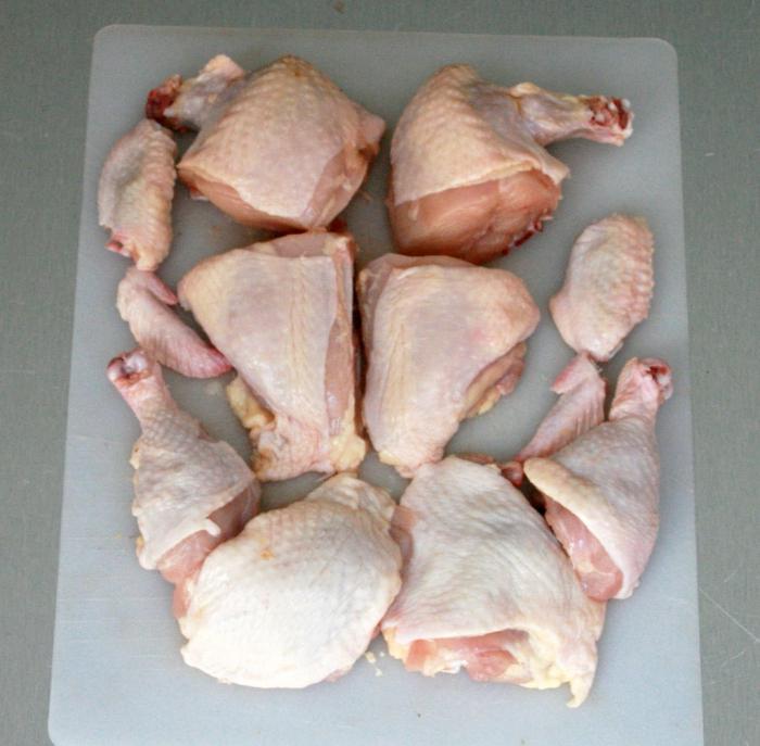 kako narezati piščanca