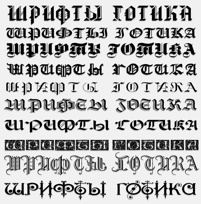Gotski ruski font