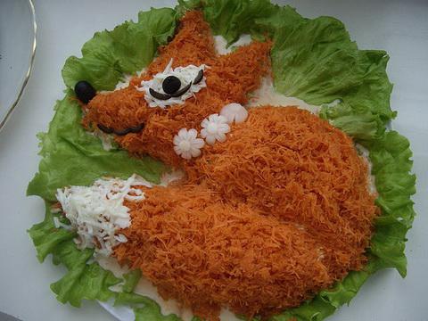 fox salad fur coat photo