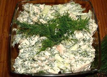 insalata di pollo ryaba con ananas