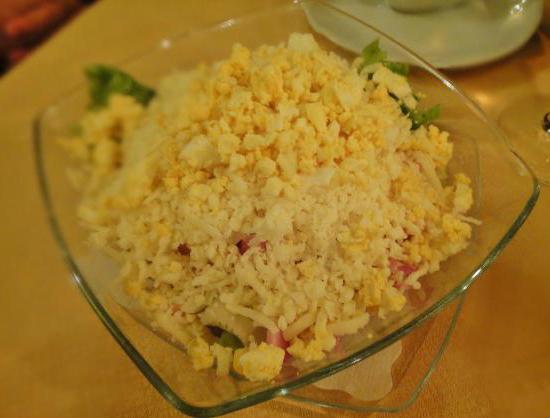 Mimoza solata z rižem