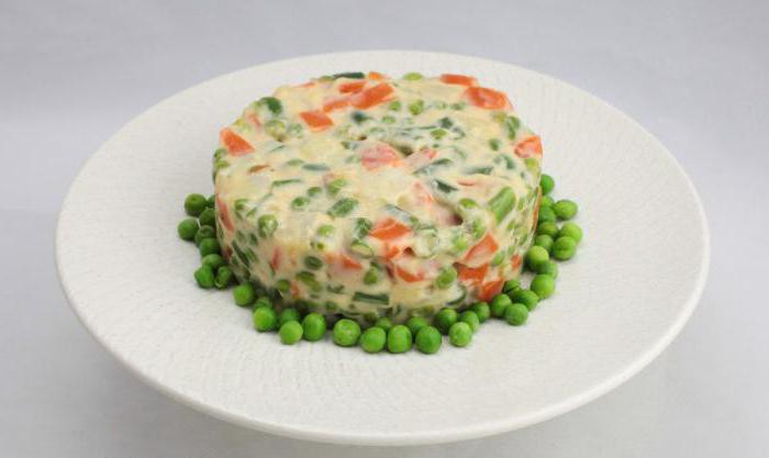 insalata vegetariana ricetta olivier con foto